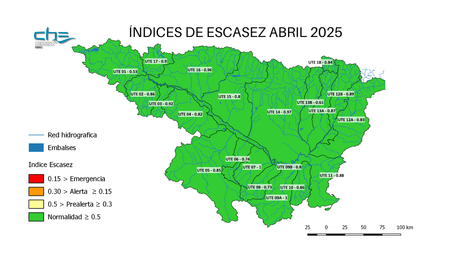 Informe índices de sequía a 30 de abril de 2025